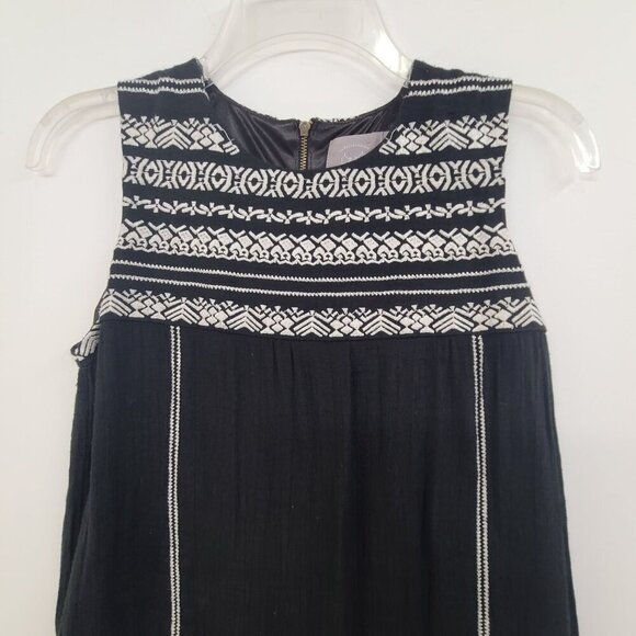 Anthropologie Vanessa Virginia Women's Sleeveless Mini Shift Dress Black Size XX - Picture 3 of 8